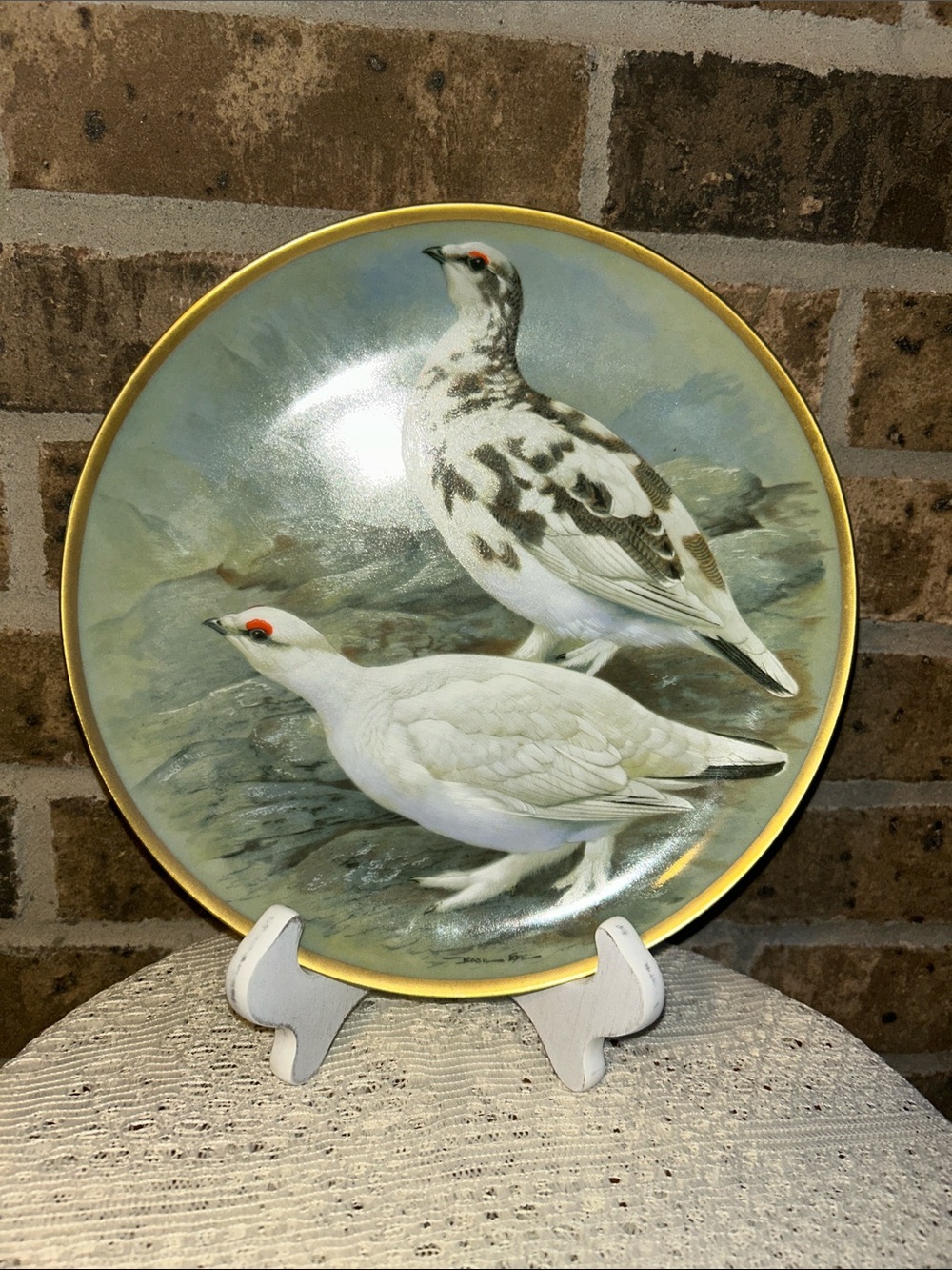 1979 Franklin porcelain Gamebirds of the world 
By Basil Ede 
Ptarmigan